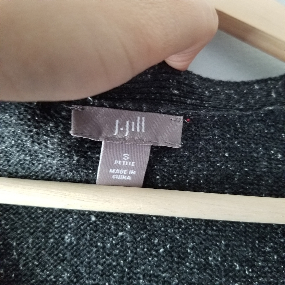 J Jill Speckled Gray Silk Cotton Sweater Dress SP - Picture 6 of 10